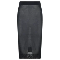 Saint Laurent Nederdele*Viskose Midi Nederdel Blå