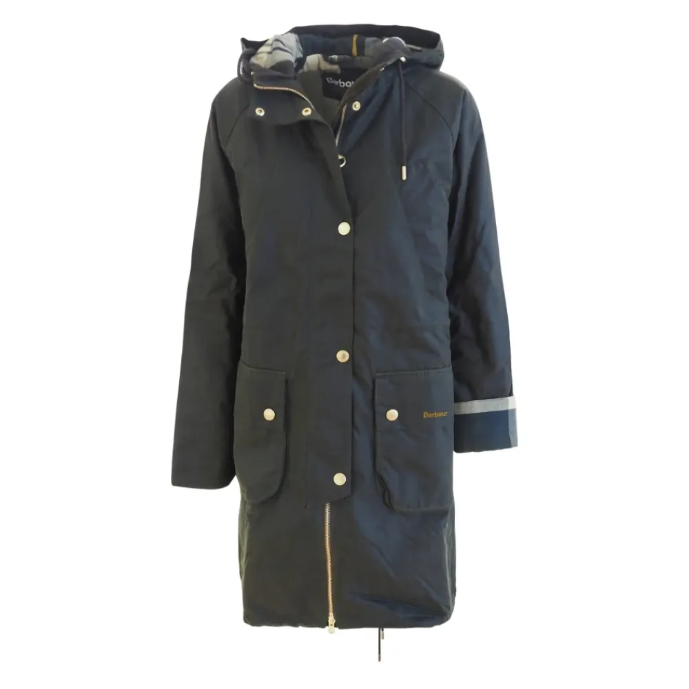 Barbour Frakker*Vokset parka jakke til kvinder Grøn