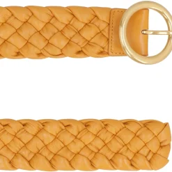 Bottega Veneta Bælter*Vævet læderbælte Guldspænde Brun