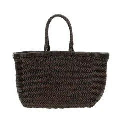 Dragon Diffusion Indkøbstasker*Vævet lædertote Brun