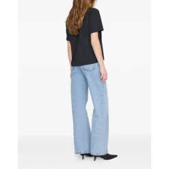 Anine Bing T-Shirts*Wagner Printed T-shirt Sort