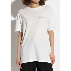 Anine Bing T-Shirts*Walker Tee Lyrics Hvid