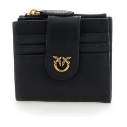 PINKO Punge & Kortholder*Wallet med Love Birds-spænde Sort