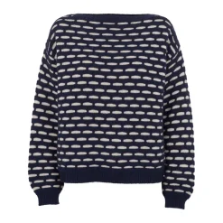 Basic Apparel Striktrøjer & Sweatere*Wava Sweater - Mørke Strik Blå