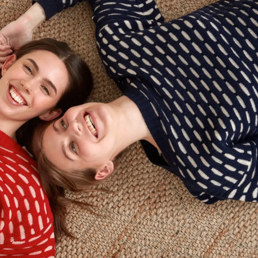 Basic Apparel Striktrøjer & Sweatere*Wava Sweater - Mørke Strik Blå