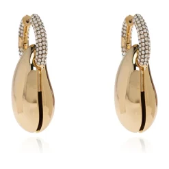 Tory Burch Smykker*Wave Hoop Earring Gul