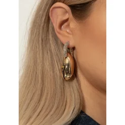 Tory Burch Smykker*Wave Hoop Earring Gul
