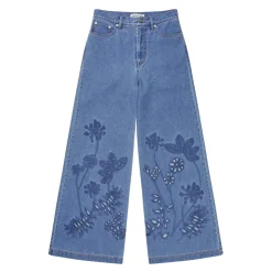 Munthe Jeans*Wide Jeans Blå