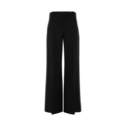 Alexander McQueen Bukser*Wide Leg Tailored Trousers Sort
