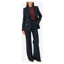 Manuel Ritz Bukser*Wide Wool Trousers Blå