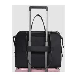 Piquadro Laptop Tasker*Women's computer tote with iPad® compartment, RFID and shock absorbing protection Sort