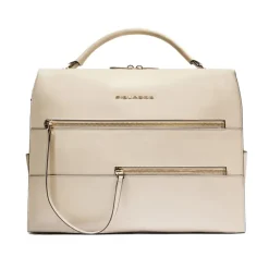 Piquadro Laptop Tasker*Women's laptop bag with iPad® compartment, shock absorbing and RFID protection Beige