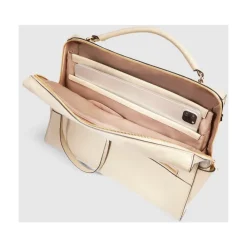 Piquadro Laptop Tasker*Women's laptop bag with iPad® compartment, shock absorbing and RFID protection Beige