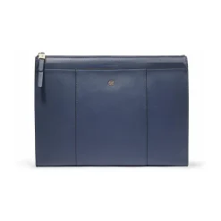 Piquadro Laptop Tasker*Women's leather clutch for iPad® Blå
