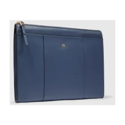 Piquadro Laptop Tasker*Women's leather clutch for iPad® Blå
