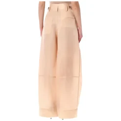 Alberta Ferretti Bukser*Women's Trousers Clothing SS26 Pink