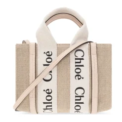 Chloé Bæltetasker*Woody Mini shopper taske Beige