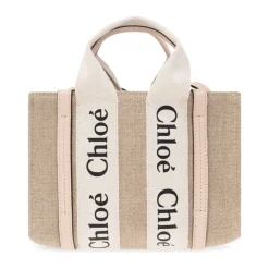 Chloé Bæltetasker*Woody Mini shopper taske Beige