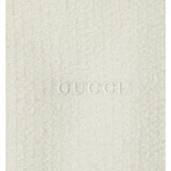 Gucci Jakker*Wool Bouclé Jakke med Logo Hvid