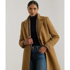 Ralph Lauren Frakker*Wool Sb-Lined Coat Brun