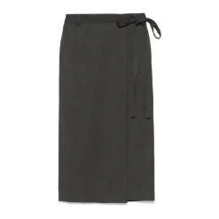 Dunst Nederdele*Wrap design kul nederdel Grå