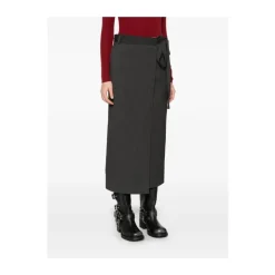 Dunst Nederdele*Wrap design kul nederdel Grå