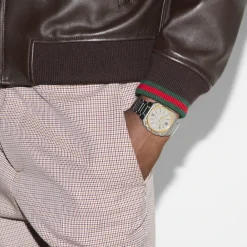 Gucci Ure*YA166403 - G-Flat 36mm rustfrit stålkasse Grå