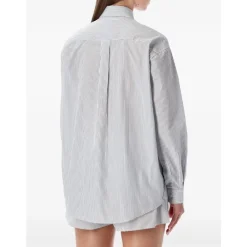 Sporty & Rich Bluser & Skjorter*Yankees Serif Oversized Shirt Blå