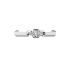 Gucci Smykker*YBC744971002 - Hvidguld 18kt, diamanter - Link to Love ring i 18kt hvidguld og diamanter Grå