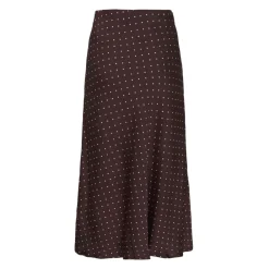InWear Nederdele*ZaniaIW Skirt Brown Bordeaux Small Dot - 305 - 30111253 Brun